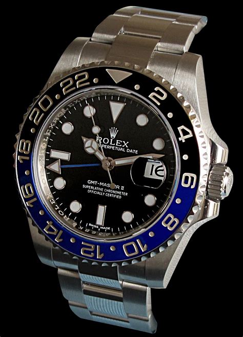 rolex gmt master 2 bleu et noir occasion|Pre.